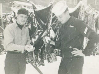 Fozen clothes December 1955!